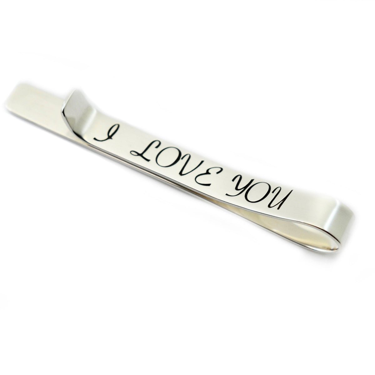 Sterling Silver Infinity Tie Bar - Love It Personalized