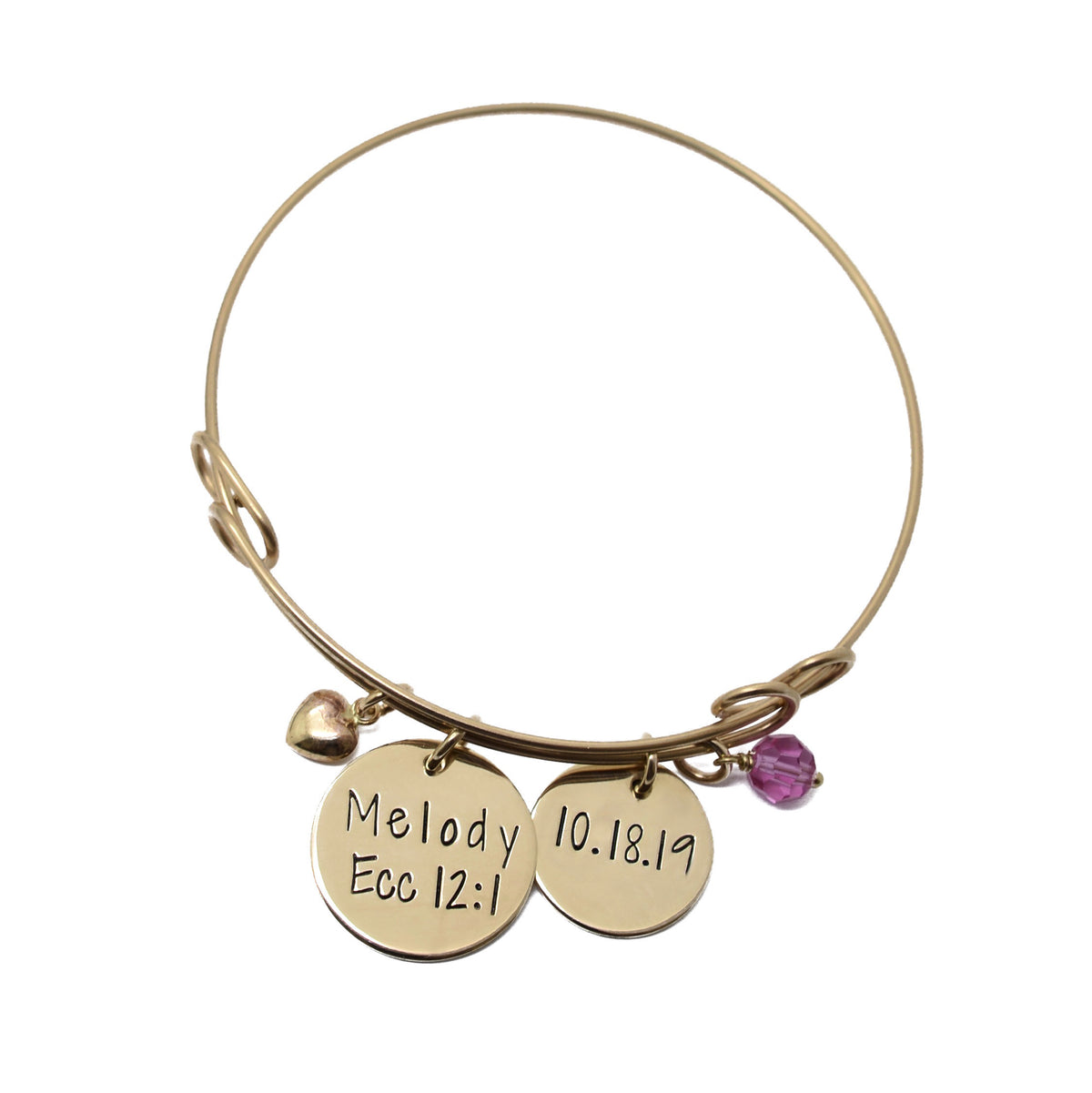 Maid of Honor 14K Gold Filled Bangle - Love It Personalized