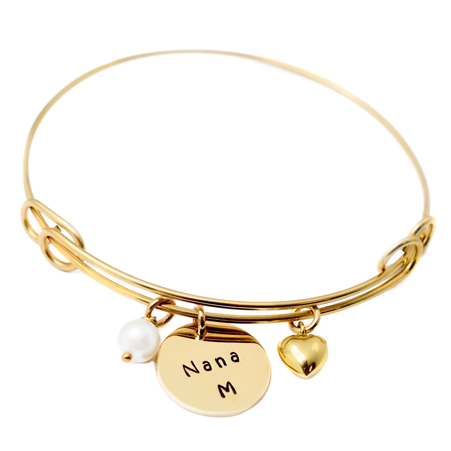 Expandable Bangle Bracelet - 14K Gold Filled - Love It Personalized