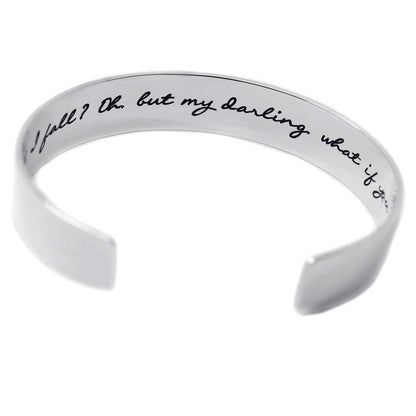 Graduation Cuff Bracelet - Sterling Silver - Love It Personalized