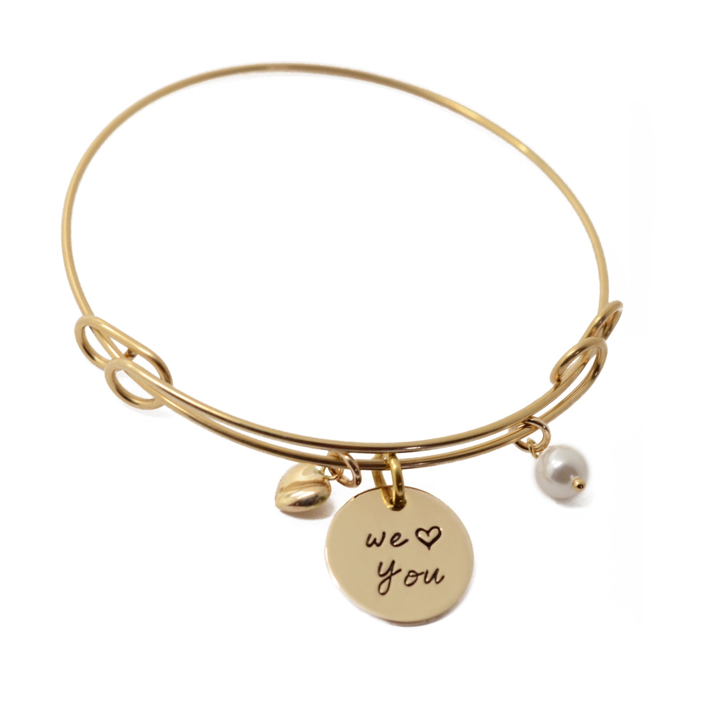 Expandable Bangle Bracelet - 14K Gold Filled - Love It Personalized