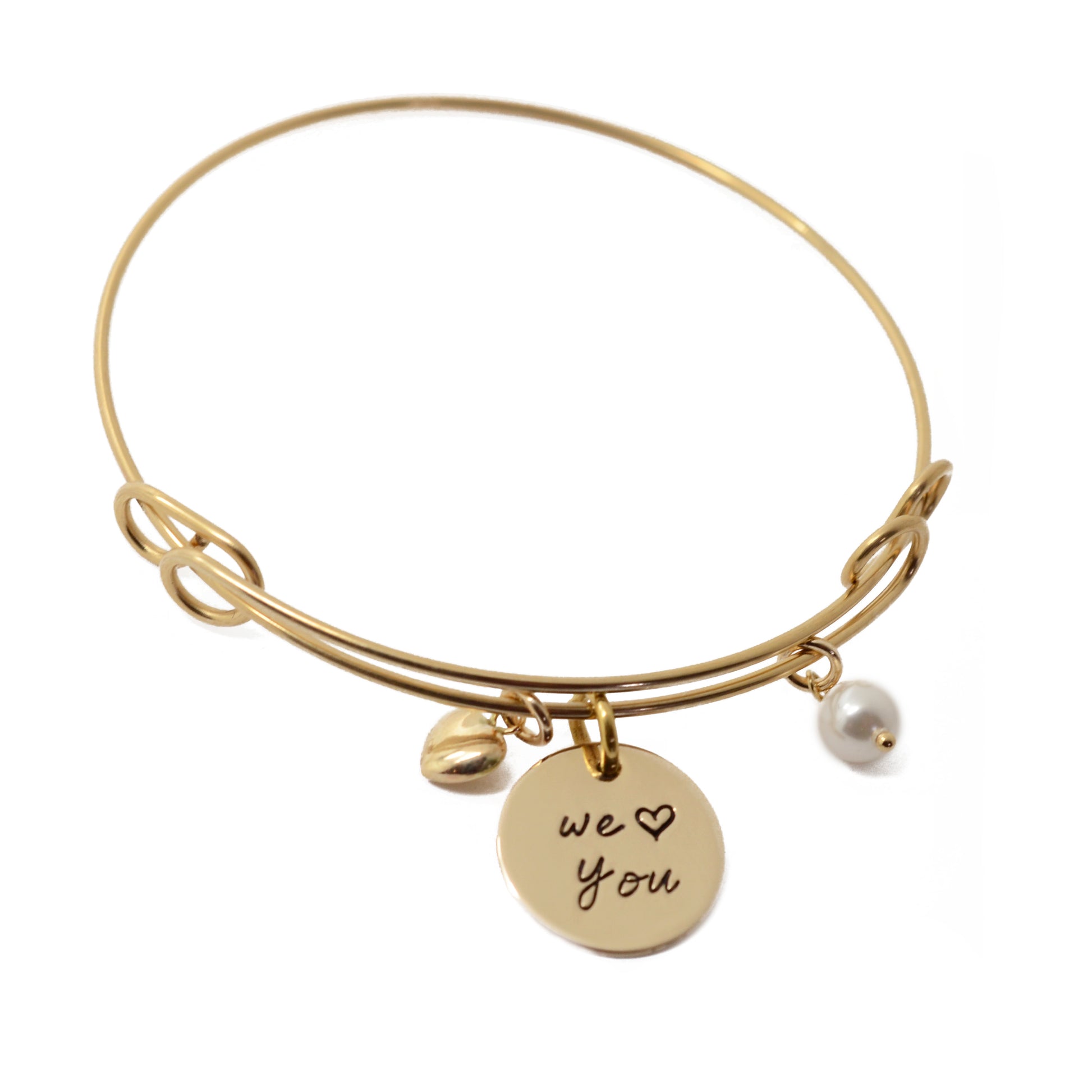 Expandable Bangle Bracelet - 14K Gold Filled - Love It Personalized