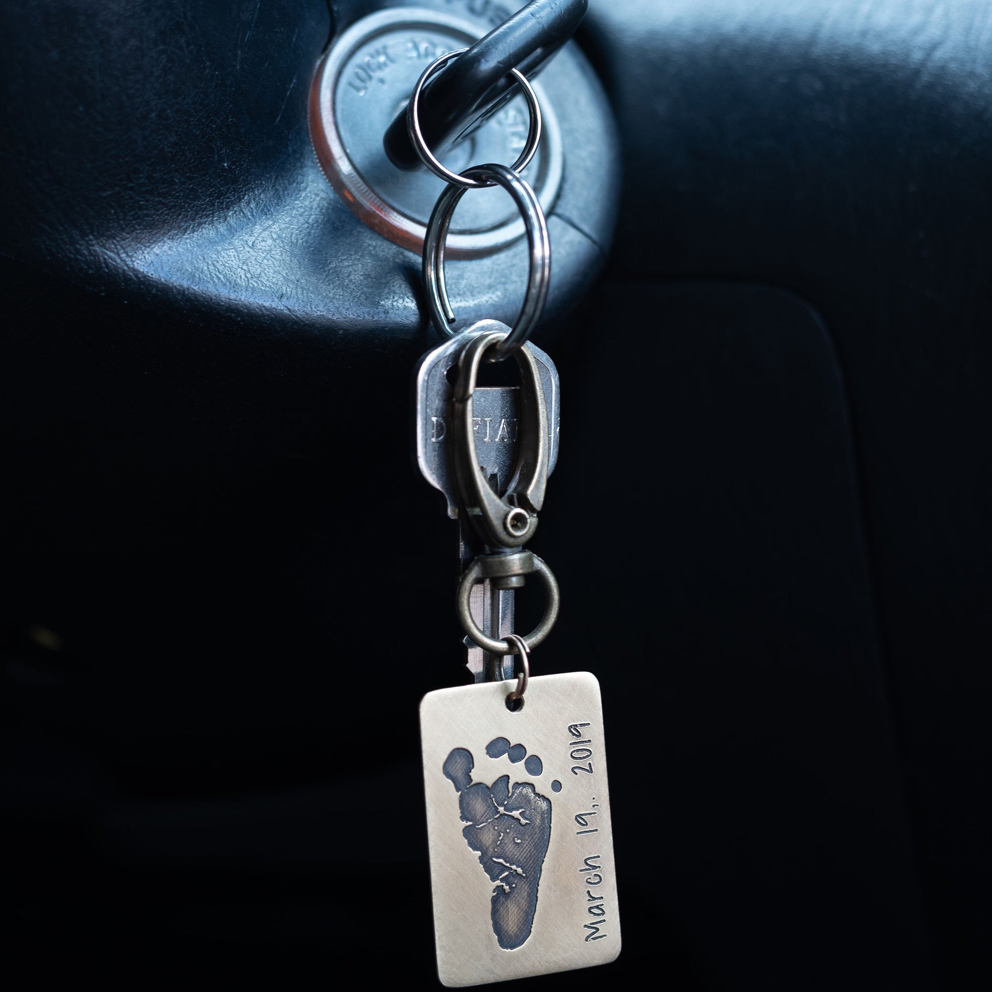 Custom Baby Footprint Keychain - Love It Personalized