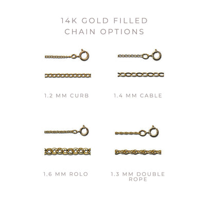 Disc & Tag Personalized Necklace - Gold Filled - Love It Personalized