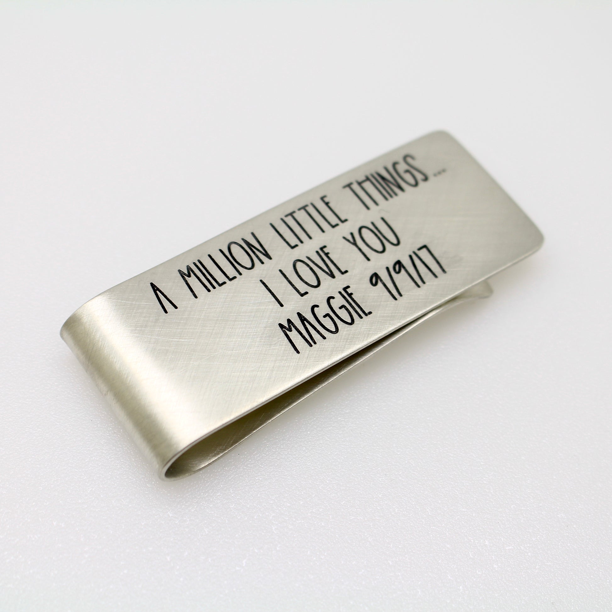 Engraved Money Clip - Sterling Silver - Love It Personalized