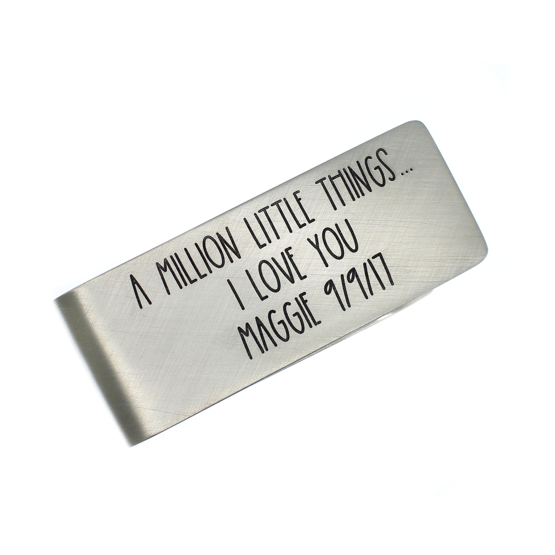 Engraved Money Clip - Sterling Silver - Love It Personalized