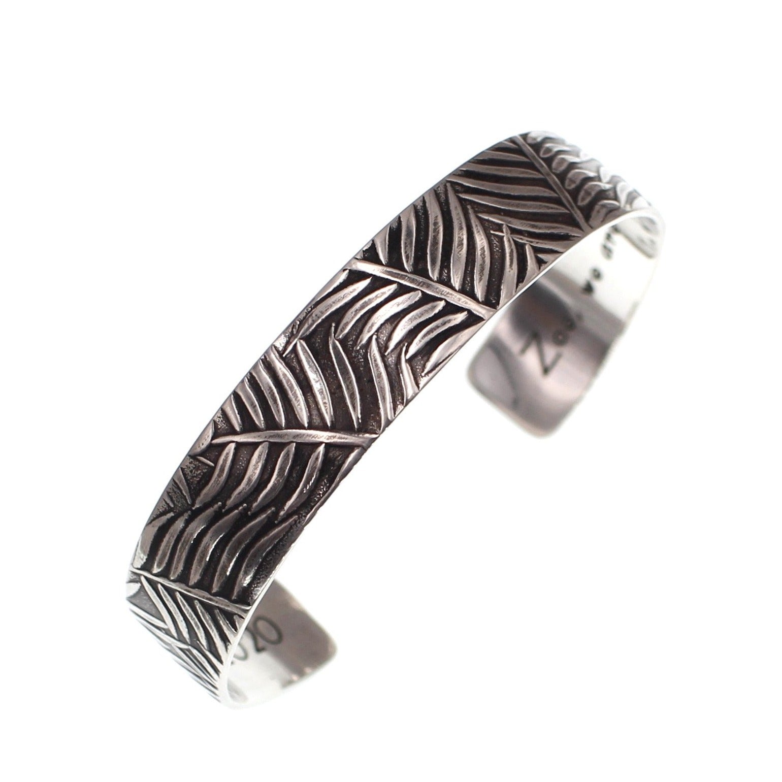 Fern Pattern Personalized Cuff Bracelet - 1/2" - Love It Personalized