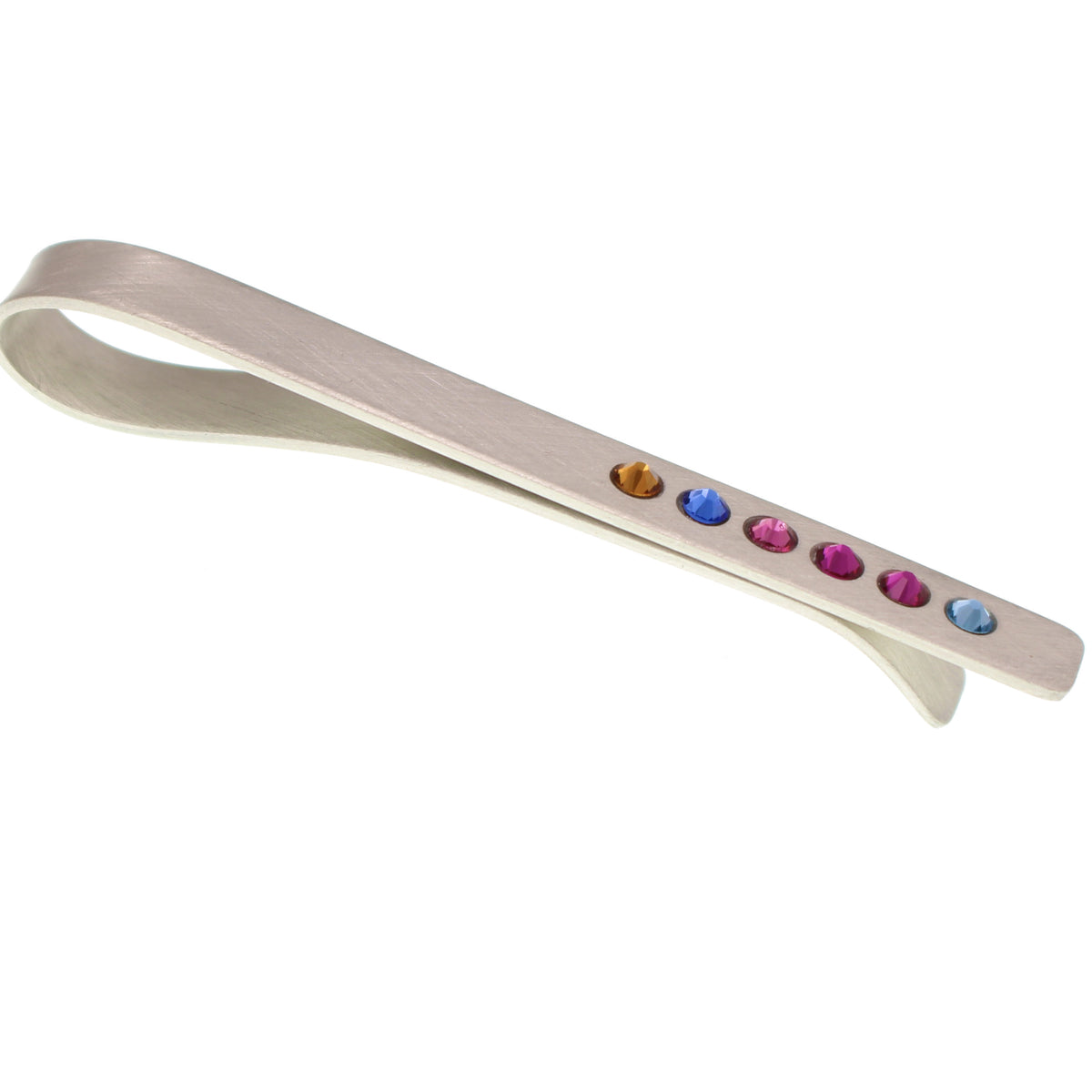 Father&#39;s Day Tie Bar with Birthstones - Love It Personalized