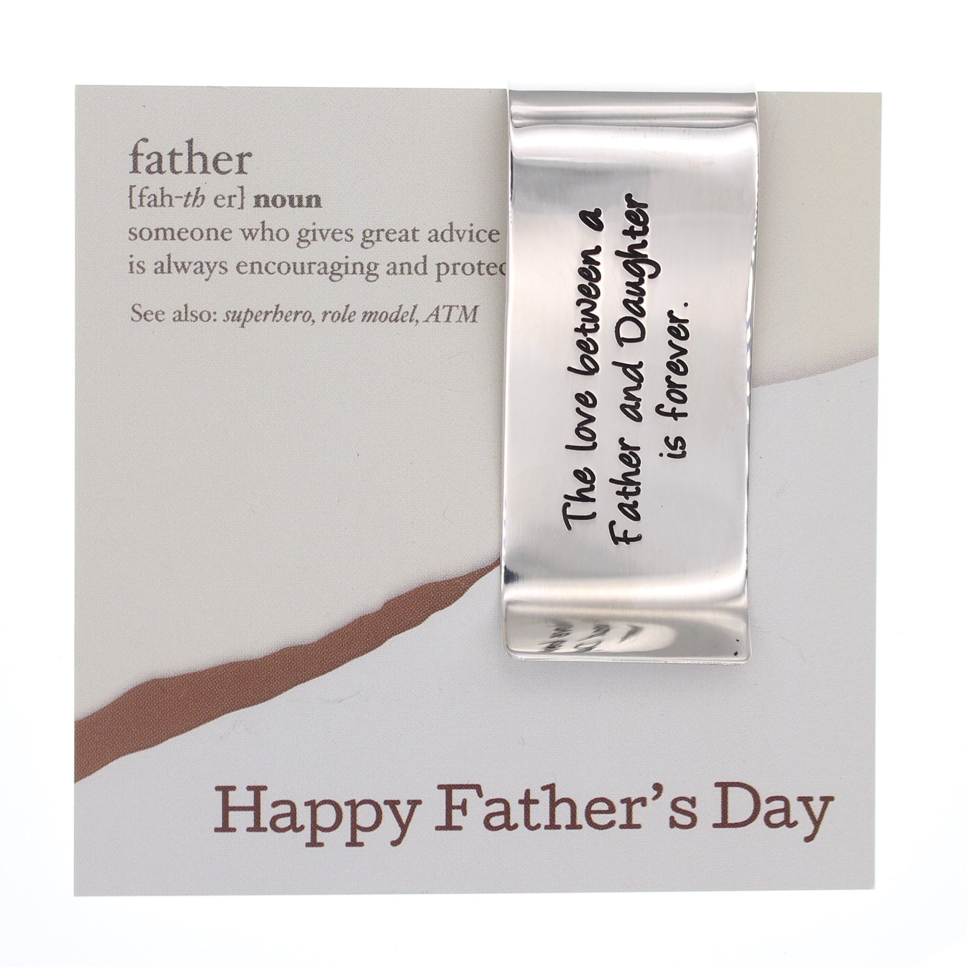 Papa Bear Engraved Money Clip Wallet for Dad - Love It Personalized