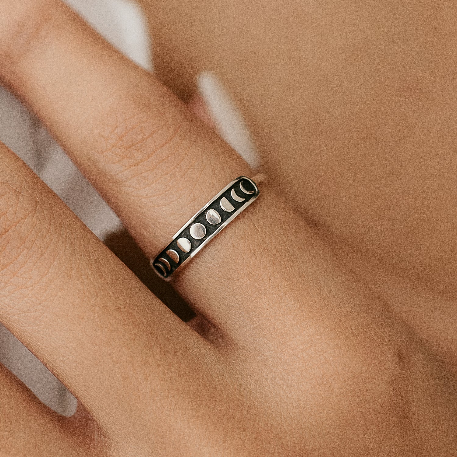 Moon Phases Ring - Sterling Silver - Love It Personalized