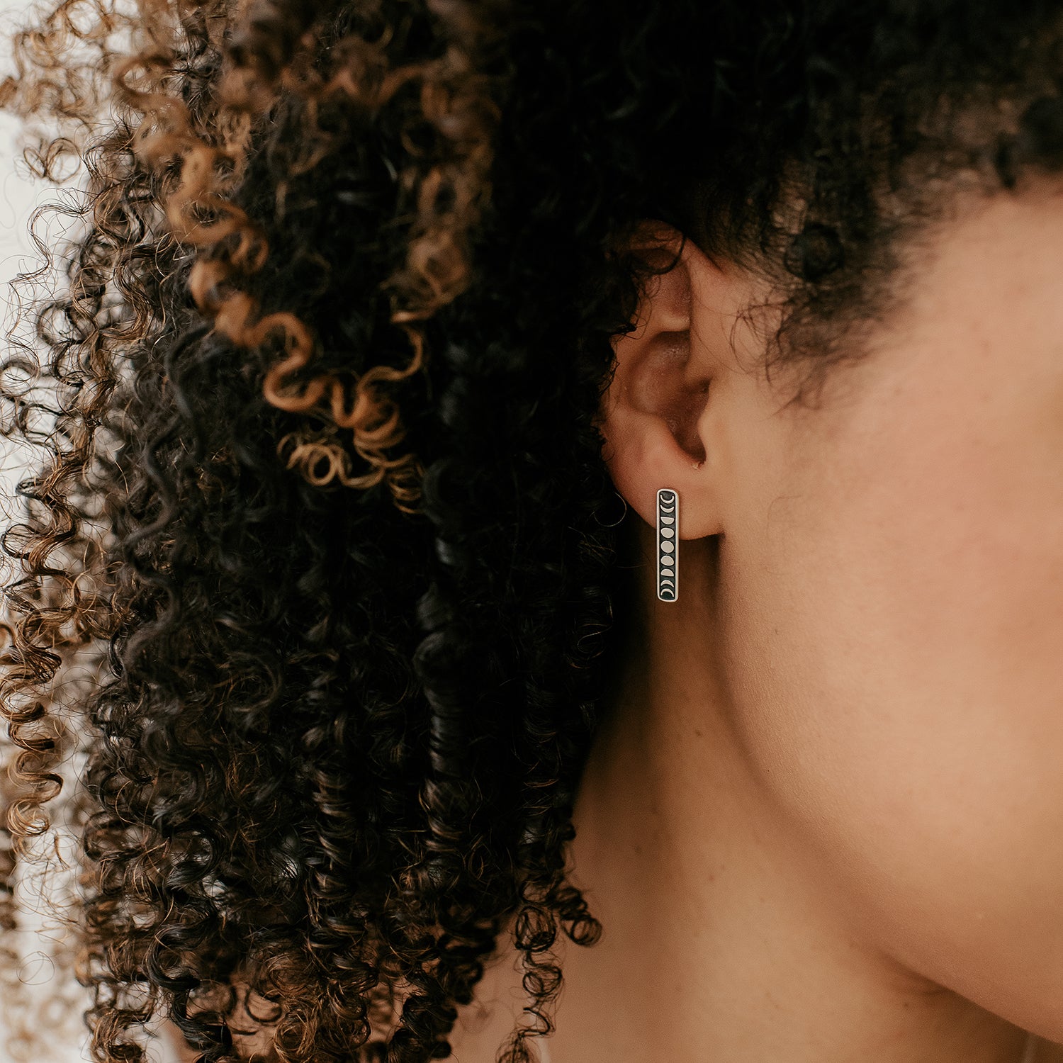 Moon Phases Vertical Earrings - Love It Personalized