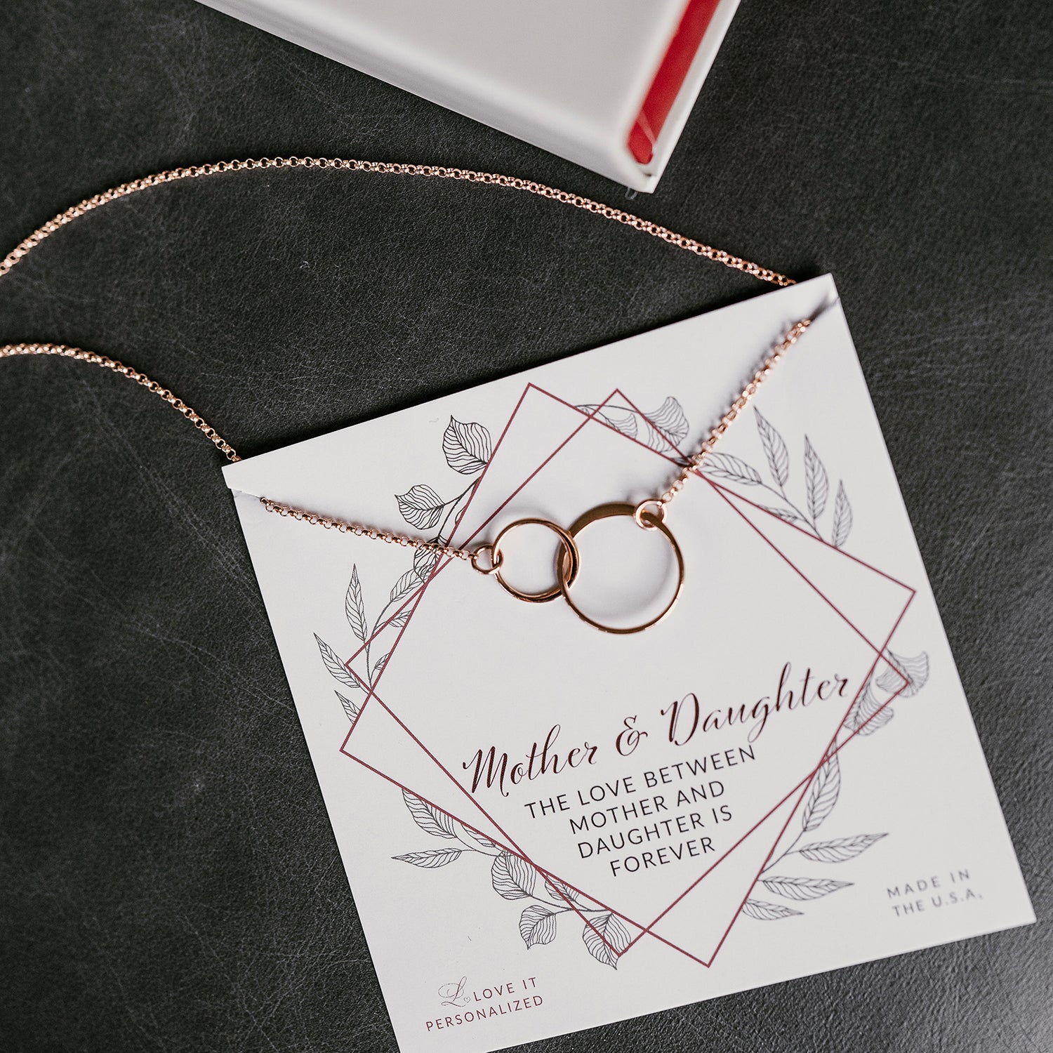 Interlocking Double Link Necklace - Love It Personalized