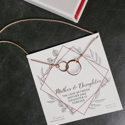 Interlocking Double Link Necklace - Love It Personalized
