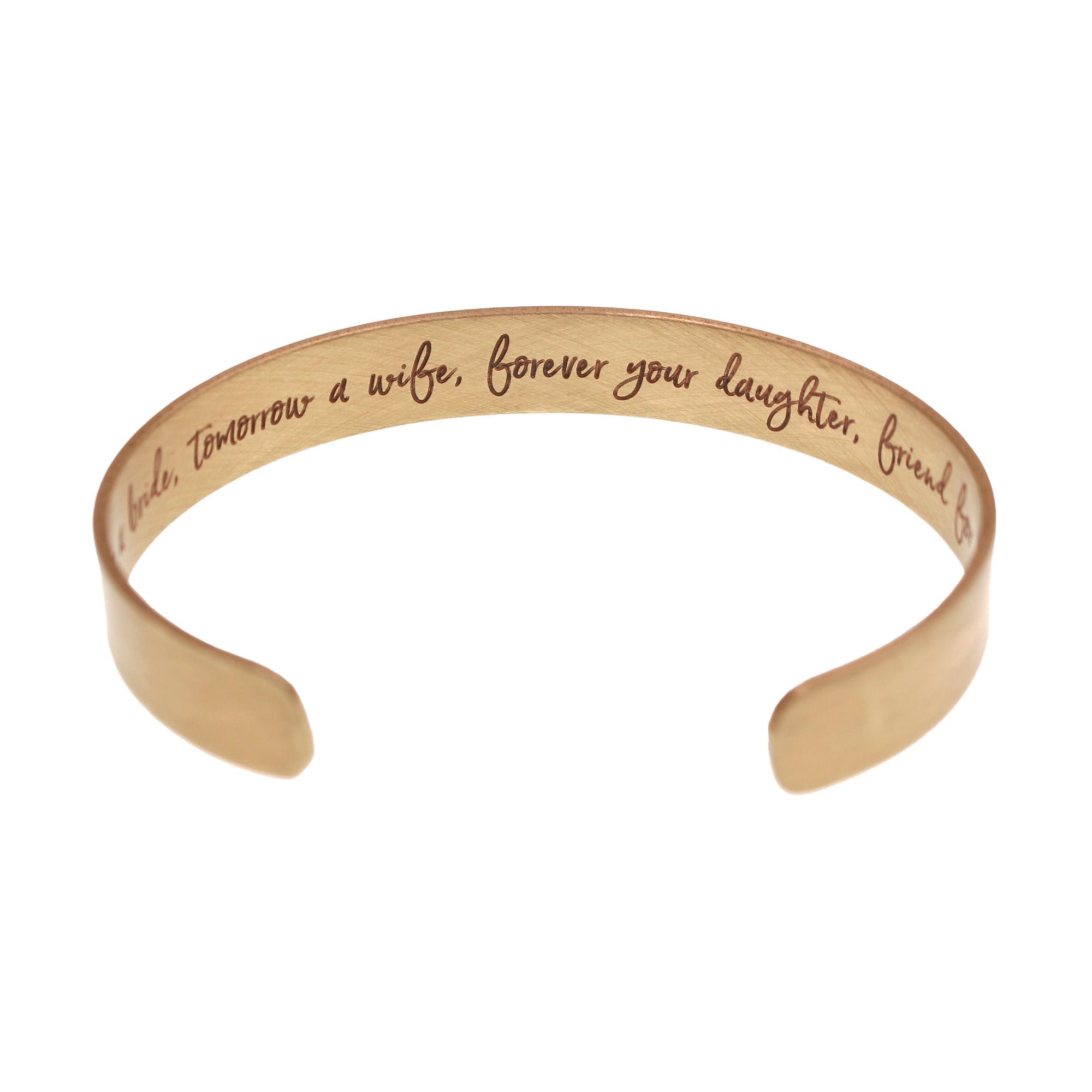 Mother of the Bride Cuff Bracelet - 3/8" - Love It Personalized