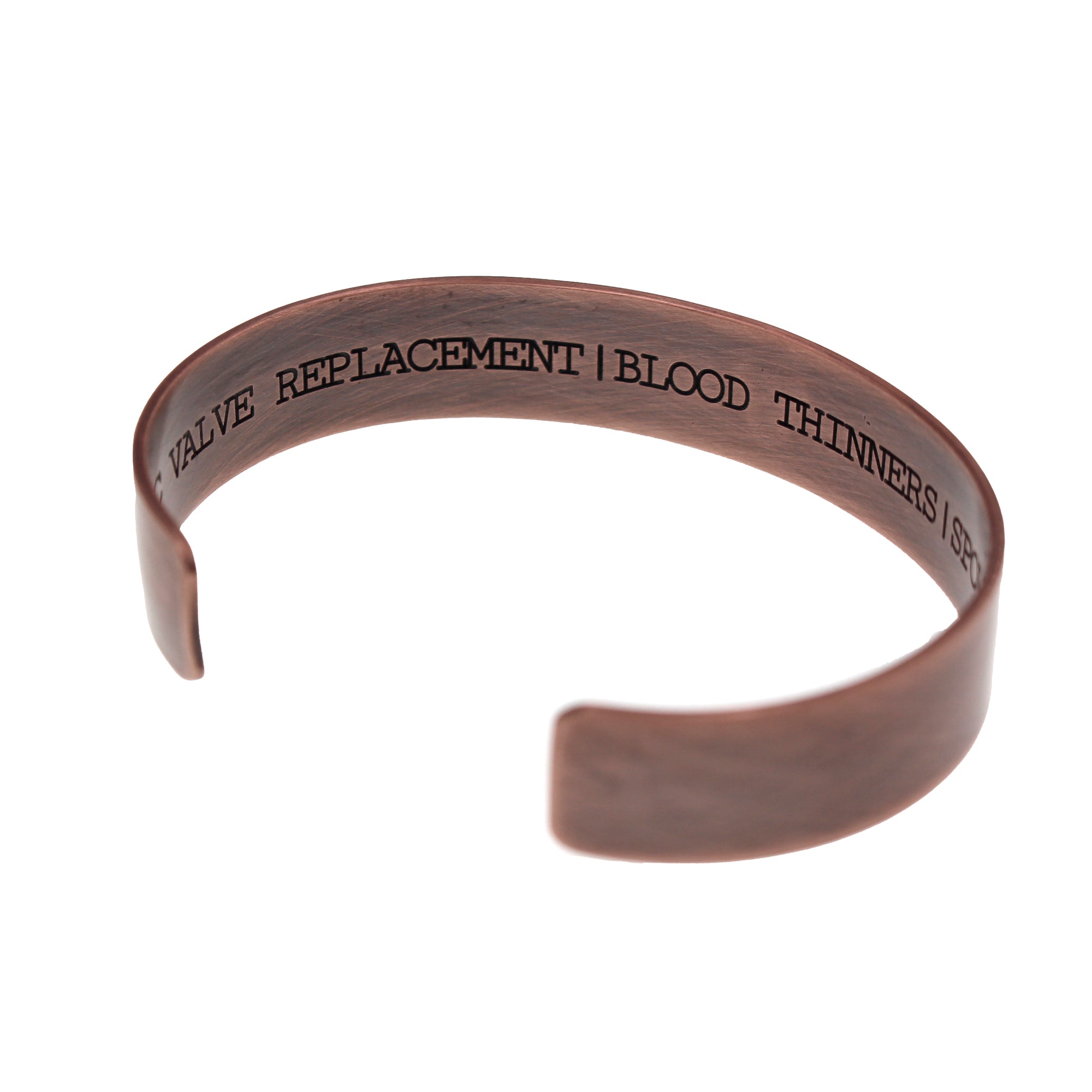 Rustic Style Copper Medical Alter Cuff - 1/2" - Love It Personalized
